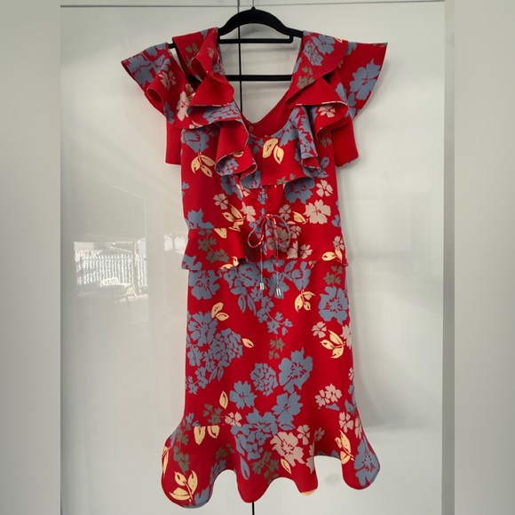 C/MEO Collective Red Floral Dress - Picture 2 of 12